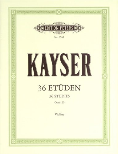 EDITION PETERS KAYSER - ETUDES OP.20 POUR VIOLON Educational books Violin
