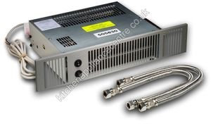 Smiths Space Saver 7 Hydronic Plinth Heater with Brushed Stainless Steel Effect Grille