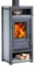 Kaminofen Globe-fire Luna II H raumluftunabh. Guss Naturstein grau 6kW