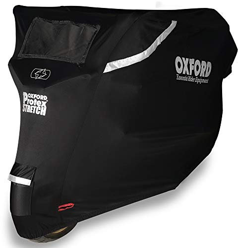 Oxford CV163 Motorrad Abdeckung 1 Stück, Schwarz, XL
