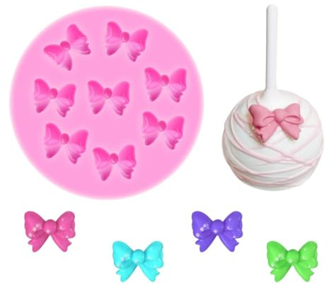 YunKo Mini Bows Silicone Fondant Molds Chocolate Candy Cake Pop Craft Mold