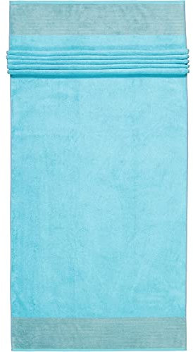 Cawö Home Handtücher Luxury Home Two-Tone 590 türkis - 47 Saunatuch 80x200 cm