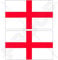 England englisch Flagge St George 's Cross Großbritannien UK 10,9 cm 110) Bumper Sticker, Aufkleber Vinyl X2