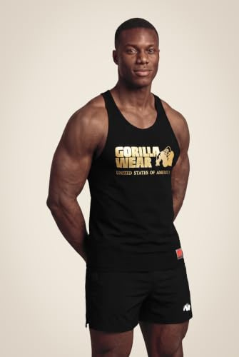 Gorilla Wear Men's Muskelshirt-Classic-Gold T-Shirt, M