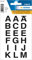 HERMA Buchstaben Aufkleber Schwarz, 36 Stück, 20 x 20 mm, selbstklebend, wasserfest, wetterfest, groß, Alphabet Sticker Klebebuchstaben A-Z aus Folie zum Aufkleben, transparent