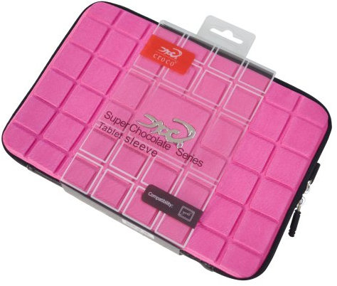 Croco CAS2342 Super Chocolate Carry Case Cover/Sleeve for 10.1 inch Samsung Galaxy Tablets - Plum