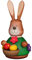 Christian Ulbricht Wackelhase mit Eierkorb 9,8 cm Neuheit 2014 150317