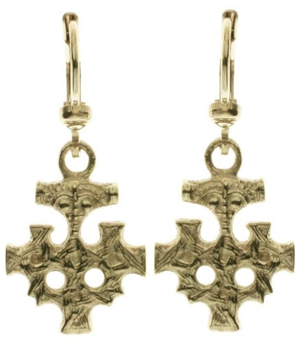 Ostsee-Schmuck Damen-Ohrhänger 925/000 Sterlingsilber vergoldet
