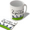 McMug - I'd Rather Be Cycling - Mug and Coaster Set, Ceramic, 11fl.oz.