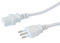 OEM Cavo Alimentazione TRIPOLARE per Computer, Monitor, STAMPANTI, Spina Italiana 1,8 Metri Bianco