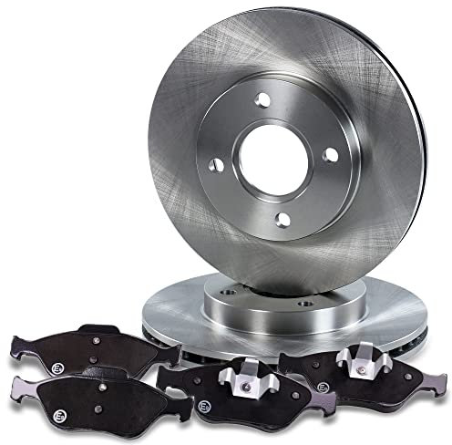 BESTPRICE Bremsenset Vorderachse inkl. Bremsscheiben Belüftet Ø 258 mm + Bremsbeläge vorne