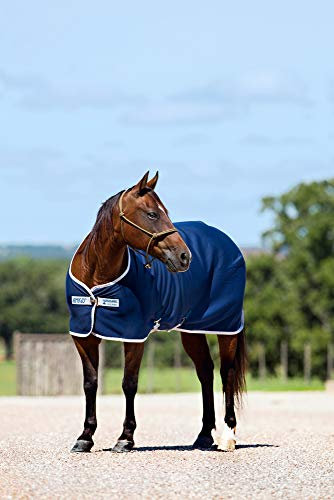 Horseware Amigo Jersey Cooler Abschwitzdecke Navy/Silver 140cm