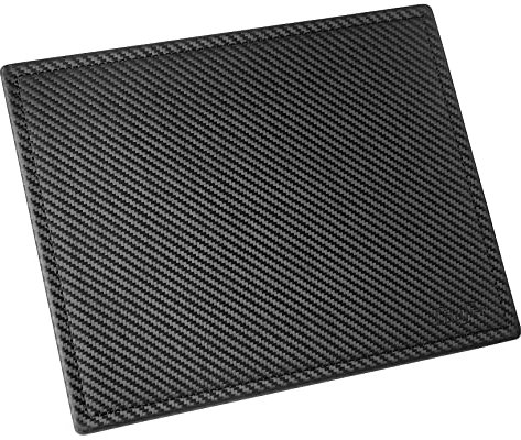 Läufer Concerto Mouse-Pad aus Leder, Schwarz, Carbonoptik, Handgefertigt in Deutschland