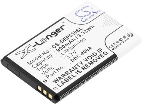 CS-DEP510SL Battery 900mAh compatible with [Doro] 1360, 1362, 2414, 401, 5030, 5031, 507S, 508, 509, 530X, 5516, 5517, 6021, 6030, 6031, 6041, 6050, 6051, 6120, 6121, 6171, 6520, 6521, 6525, 6526, 65