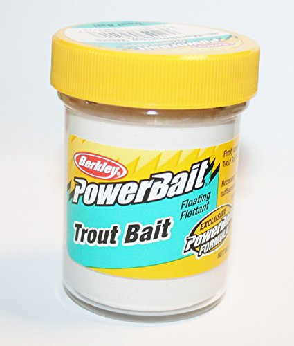 Forellenköder „Powerbait“, biologisch abbaubar , Marshmallow/White