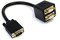 StarTech VGASPL1VV - Cavo Splitter Video VGA a 2 VGA da 0,3 m, M/F