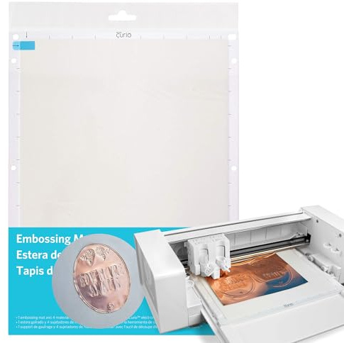 Silhouette America CURIO-EMBOSS-12 Prägematte für die große Basisplatte der in der Größe 21.5 x 30.4 cm