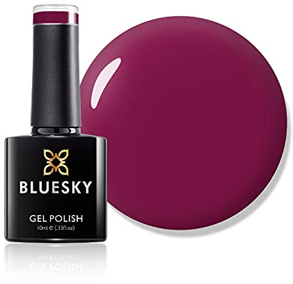 Bluesky Gel Nail Polish 10ml, Rouge Rite - 80605, Bright Red | A true, saturated cherry tone with full coverage in two coats. Glossy for 21 days, then soaks away with acetone.