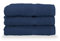 Gabel Gästetücher aus Reiner Baumwolle, 40 x 60 cm, blau, 3 Stück