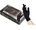 Nitras Tough Grip N Nero, 50 pezzi di nitrile con palmo antiscivolo, Guanti Monouso