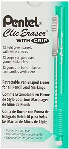 Pentel Clic Radiergummi, einziehbar lichtgrün