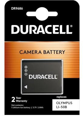 Duracell Replacement Digital Camera Battery For Olympus LI-50B Digital Camera Battery