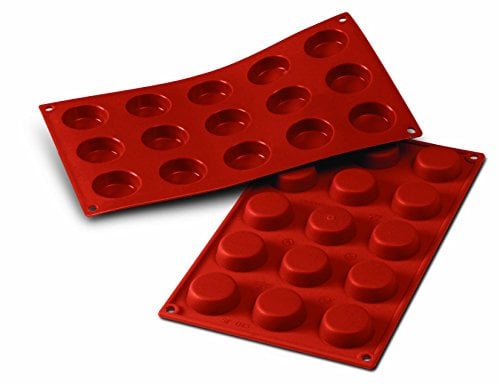 Silikomart 20.043.00.0060 SF 043 TORTINA - SILICONE MOULD ø40 H 13 MM, Terracotta