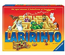 Ravensburger - Labyrinth 35. Jubiläum, Brettspiel für die ganze Familie, 2-4 Spieler, Geschenkidee für Kinder 7+ Jahre, italienische Ausgabe