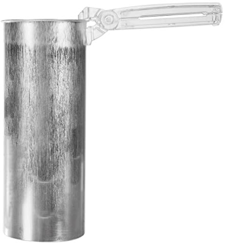 Rayher Wachsschmelzgefäß, 1 Liter, mit Kunststoffhaltezange, Höhe 22,5 cm, 9,5 cm ø, Kerzenschmelztiegel Metall, zur Kerzen- und Seifenherstellung, 8938900