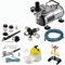 Agora-Tec® Airbrush Komplett-Set EXPERT XII.1, inkl. Kompressor mit 4 bar & 20l/min + 2 Airbrushpistolen mit 0,2 & 0,3 & 0,5 & 0,8mm Nadeln/Düsen + 3-fach Luftdruckverteiler + 4-fach Halter + Clean-Pot + 2 Schläuche + Adapter