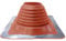 Roof Flashing, high Temperature,121mm to 254mm (5 to 10) Diameter, Orange, woodburner Gas Flue Liner, Chimney Pipe ducting, Weather Seal