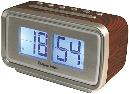 Roadstar CLR-2285WD Retro Uhrenradio (digitalem Flip LCD-Display)