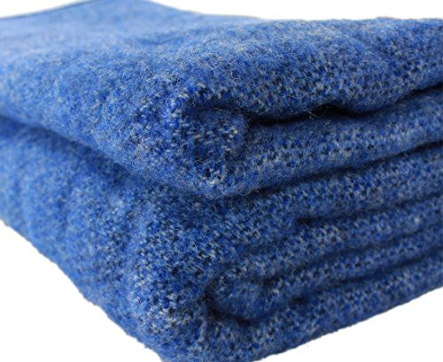 Kerry Woollen Mills Irish Wolle Decke Mehrere Farben 228,6 cm by 274,3 cm Made in Irland King Blau