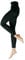 Nur Die Leggings 80 DEN Strumpfhose ohne Fuß Blickdicht warm extra breiter Komfortbund Damen, schwarz, M
