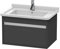 Duravit Waschtischunterschrank wandhängend Ketho 465x800x410mm 1 Auszug, für 030480, graphit matt, K