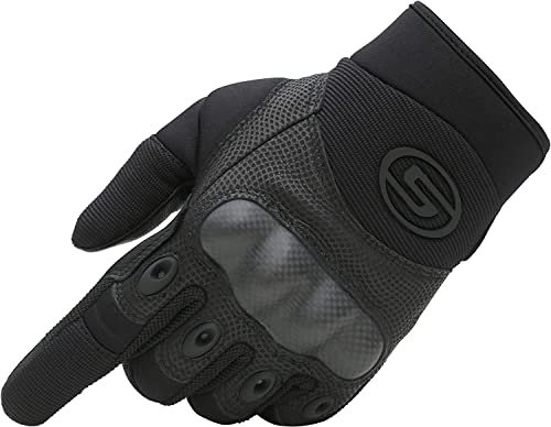 Seibertron Outdoor Handschuhe Herren Taktische Trainings Motorradhandschuhe Kletter Tactical Handschuhe Vollfinger Handschuhe Gilt für Radfahren Airsoft Militär Paintball Schwarz XL