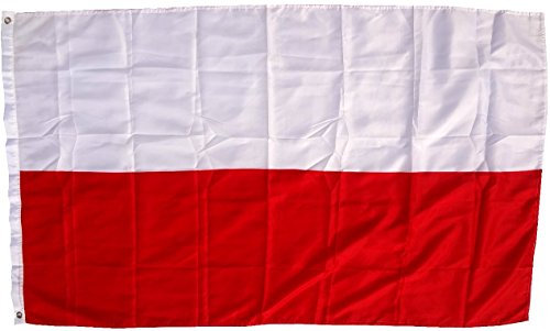 Max Fuchs Fahne, Polen, Polyester, Gr. 90 x 150 cm