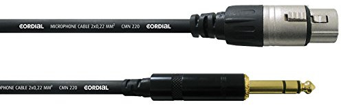 Cordial CFM 3 FV Jack/XLR Female - 3 Metres - Balanced