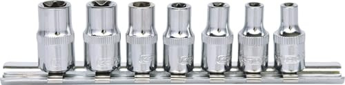 KS Tools 918.4355 1/4 CHROMEplus TX-E Stecknuss-Satz, 7-tlg.