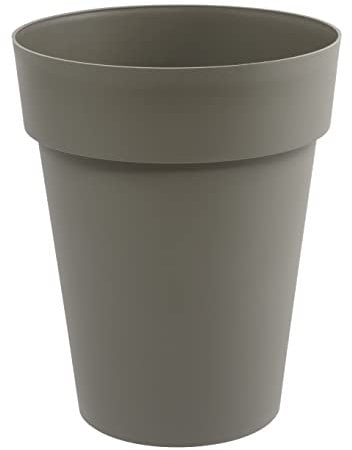 EDA Plastiques Vase haut TOSCANE taupe - Ø44 x H.53cm - 50 L