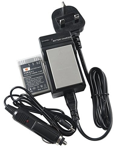 DSTE® 2x BLS-5 Rechargeable Li-ion Battery + DC84U Travel and Car Charger Adapter for Olympus E-400 E-410 E-420 E-450 E-600 E-620 E-P1 E-P2 E-P3 E-PL1E-PL2 E-PL5 E-PL6 E-PL7 E-PM1 E-PM2 E-M10 E-PLE15 Stylus 1 Digital Camera as Olympus PS-BLS5
