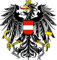 Auto Aufkleber  ÖSTERREICH - WAPPEN  Sticker Konturgeschnitten (ca 11x11 cm)