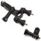 vhbw Fixation sur Cadre vélo/Moto avec Bras pivotant à 3 Voies Compatible avec Gopro HD Hero 2 Motorsports, Outdoor, Surf Edition