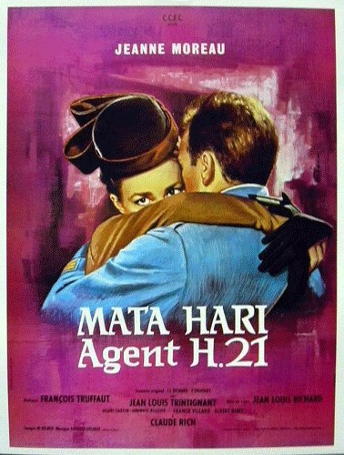 Close Up MATA Hari, Agent H.21 (1964), Jeanne Moreau | Filmplakat, Poster