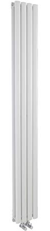 Hudson Reed HRE007 1800 x 236 mm High Gloss Revive Compact Double Panel Radiator - White