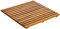Asinox TEK4A5050 Caillebotis de Douche Bois Marron 50 x 50 x 4 cm