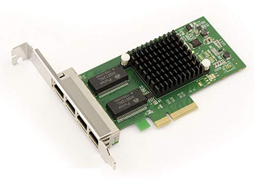 KALEA-INFORMATIQUE Scheda controller di rete con 4 porte Gigabit Ethernet su PCIe x4 con chipset Intel I350-T4