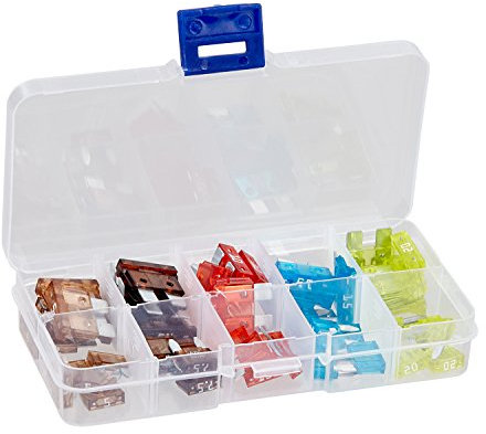 baytronic 50-teiliges Kfz-Sicherungssortiment Mini/Standard Flachstecksicherung inkl. Box (5A - 20A)