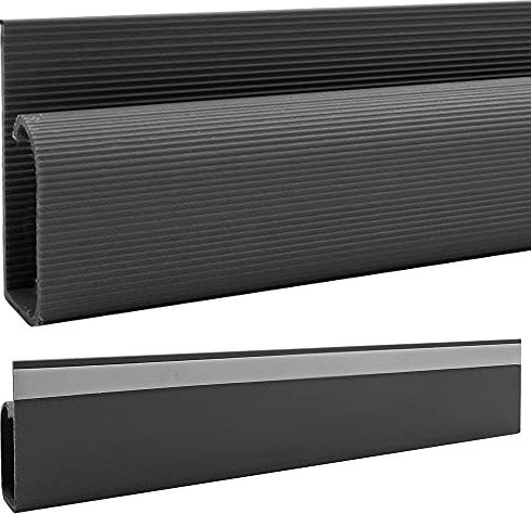 Electriduct Large J Channel Cable Raceway Self Adhesive Desk Cord Organizer and Wire Manager for Computer, Gaming and Entertainment Centers - Black - 46