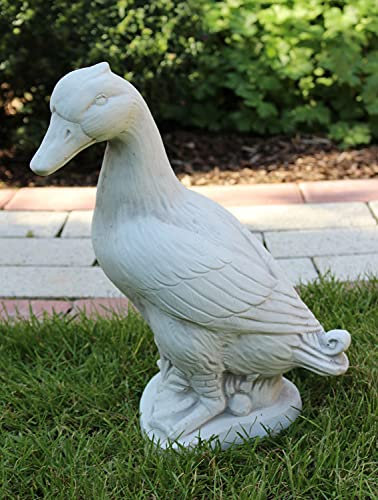 Deko Figur Gans H 32 cm Gänsefigur Tierfigur Dekofigur und Gartenfigur aus Beton